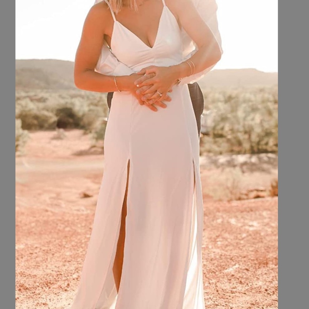 Amazon White Long Dress